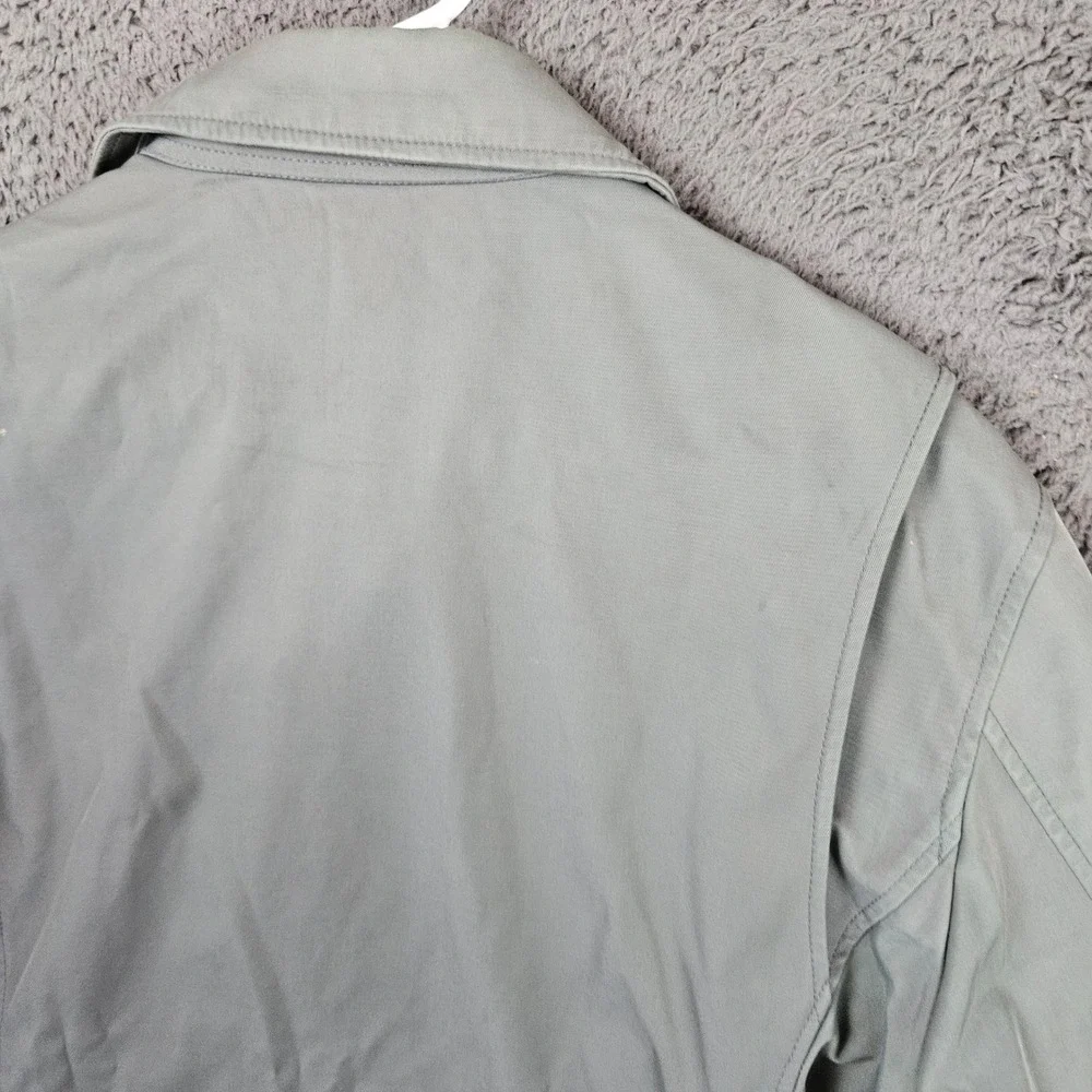 Banana Republic Mens Harrington Jacket Large Sage Green Full Zip Utility Coat‎